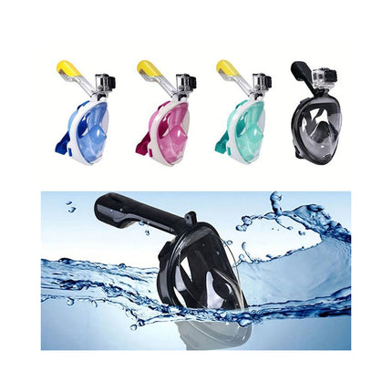 Full Face Snorkel Mask for Adults and Kids, 180 Degree Snorkel Gear