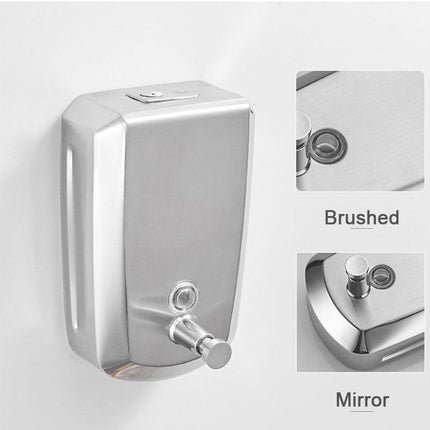 Soap Dispenser Wall Mount for Bathroom, Stainless Steel Hand Soap Dispenser for Kitchen, Bathroom Accessories