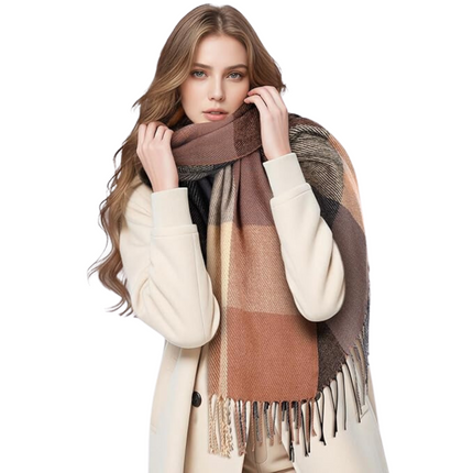 Plaid Winter Scarves for Women – image 6