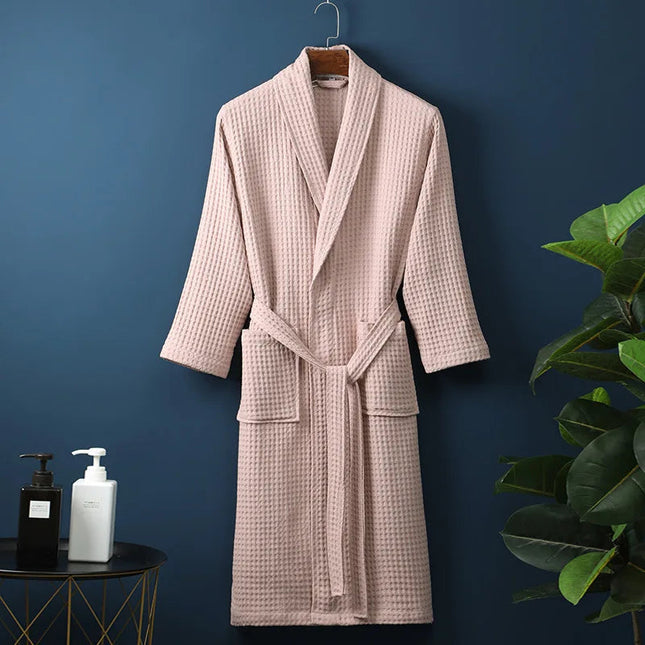 Soft Cotton Bathrobe, Cotton Robe for Home and Spa