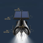 Solar Powered Outdoor Courtyard Lights with Adjustable Lamp Holder | Rotatable Design for Energy-Efficient Illumination