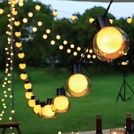 Solar String Lights with Remote Control & 8 Lighting Modes | Waterproof Outdoor Decor for Enchanting Atmospheres