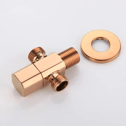 Water Shut Off Valve, Solid Brass Angle Stop Valve for Bathroom – image 5