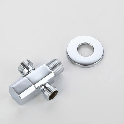 Water Shut Off Valve, Solid Brass Angle Stop Valve for Bathroom – image 8