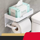 Toilet Paper Holder Wall Mounted with Shelf, Bathroom Accessories – image 6
