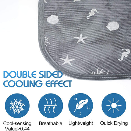 Coastal Comfort | Direct Cooling Throw Blanket with Double-Sided Effect | Lightweight & Breathable for Hot Sleepers