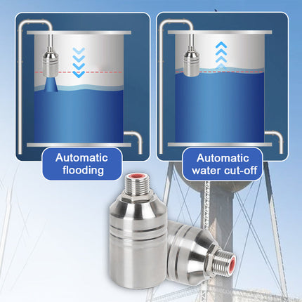 Automatic Water Shut Off Valve, Stainless Steel Float Valve for Water Tank – image 6