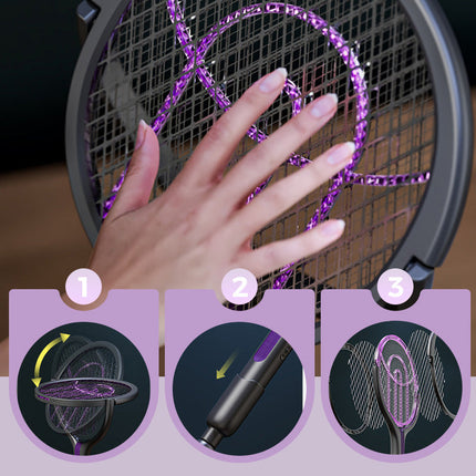 Electric Fly Swatter, Rechargeable Bug Zapper Racket – image 13