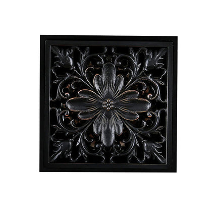 Square Shower Drain, 4 Inch Black Shower Drain Cover with Strainer – image 6