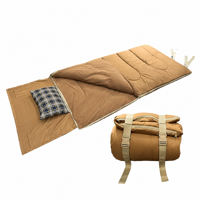 CozyNest | 3-Season Waterproof Sleeping Pad Bag with Pillow & Flannel Lining | Lightweight Design for Ultimate Comfort