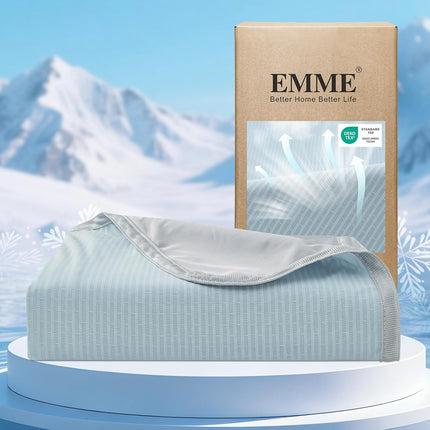 Chill Comfort | Breathable Cooling Blanket with Double-Sided Design | Lightweight Throw for Hot Sleepers and Night Sweats