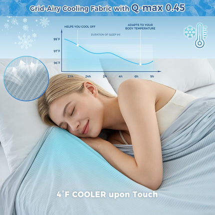 Chill Comfort | Breathable Cooling Blanket with Double-Sided Design | Lightweight Throw for Hot Sleepers and Night Sweats
