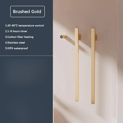Electric Towel Warmer for Bathroom, Wall Mounted Heated Towel Rail – image 8