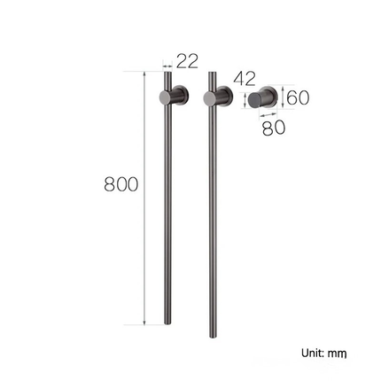 Electric Towel Warmer, Stainless Steel Heated Towel Rack with Touch Control – image 5