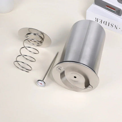 Deli Meat Press, Stainless Steel Ham Maker with Thermometer – image 4