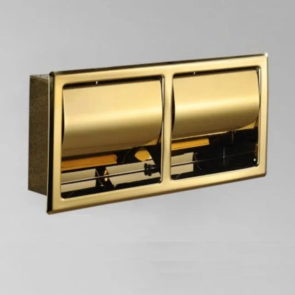 Recessed Toilet Paper Holder, In Wall Toilet Paper Holder in Polished Stainless Steel – image 10