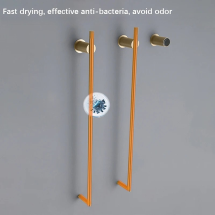 Electric Towel Warmer for Bathroom, Heated Towel Rack Wall Mounted with Timer