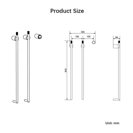 Electric Towel Warmer for Bathroom, Stainless Steel Towel Warmer Rack – image 5