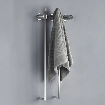 Electric Towel Warmer for Bathroom, Heated Towel Rack Wall Mounted with Timer – image 6