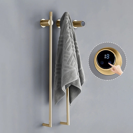 Electric Towel Warmer for Bathroom, Heated Towel Rack Wall Mounted with Timer, Stainless Steel Towel Warmer Rack