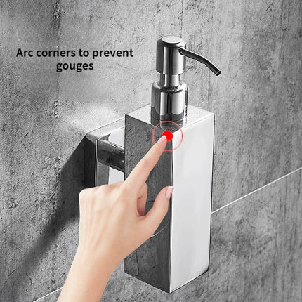 Wall Mounted Soap Dispenser, Stainless Steel Liquid Soap Dispenser