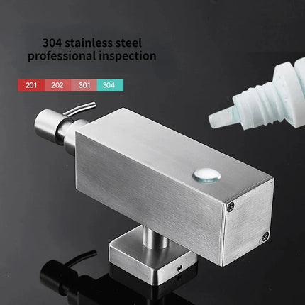 Wall Mounted Soap Dispenser, Stainless Steel Liquid Soap Dispenser – image 4