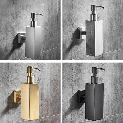 Wall Mounted Soap Dispenser, Stainless Steel Liquid Soap Dispenser for Bathroom and Kitchen
