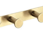 brushed gold 4 hooks