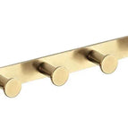 brushed gold 6 hooks