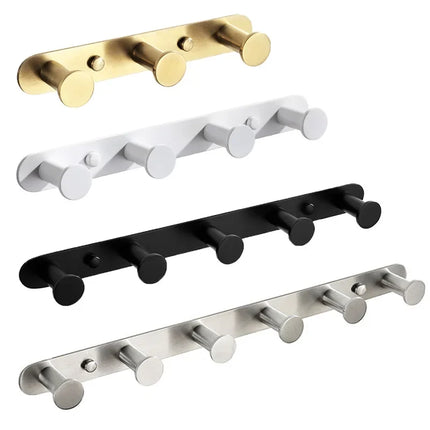 Wall Hooks for Bathroom, Stainless Steel Bath Towel Hooks, Robe Hook Rail, Towel Hanger, Bathroom Towel Bar