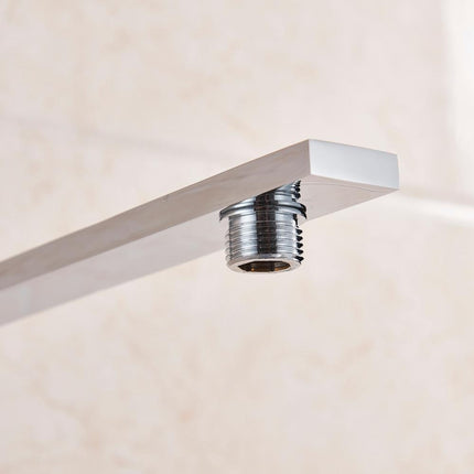 Rain Shower Head with Arm, Wall Mounted Rainfall Shower Head