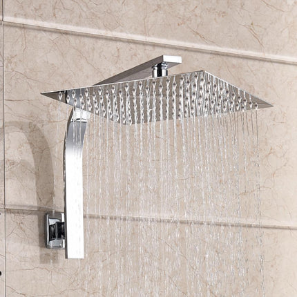 Shower Arm in Chrome, Rainfall Shower Head – image 5