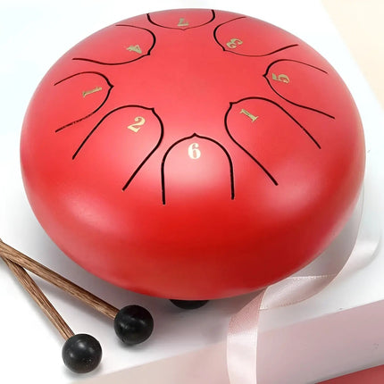 Steel Tongue Drum, Rain Drum with Carry Bag