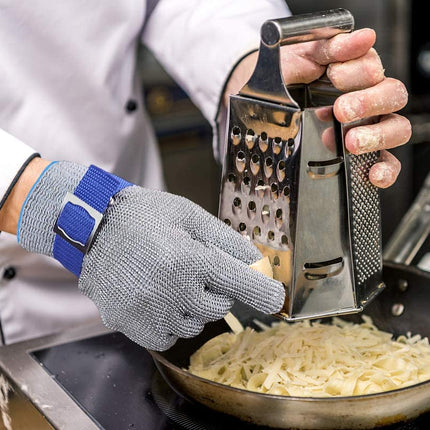 Cut Resistant Gloves, Stainless Steel Mesh Safety Gloves for Butcher and Kitchen