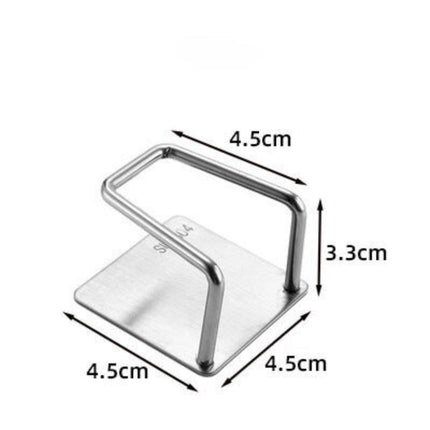Stainless Steel Sink Sponge Drain Drying Rack with Drainage Holes | Durable Organizer for Clean and Clutter-Free Kitchen