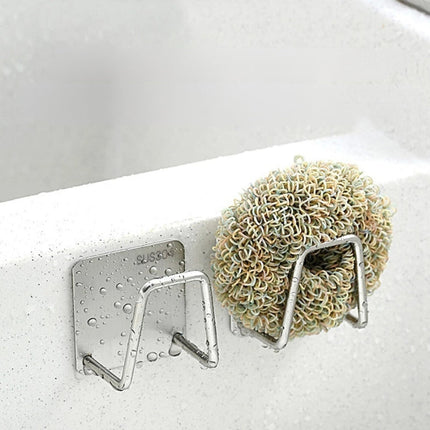 Stainless Steel Sink Sponge Drain Drying Rack with Drainage Holes | Durable Organizer for Clean and Clutter-Free Kitchen