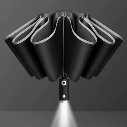 Rain Umbrella with LED Light, Wind Resistant Umbrella with Rechargeable Light – image 10