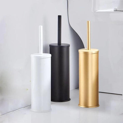 Toilet Brush and Holder Set, Freestanding Toilet Bowl Brush, Aluminum Toilet Cleaning Brush, Modern Bathroom Accessories