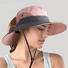 Sun Hat for Women, Wide Brim Hat with UV Protection, Foldable Summer Beach Hat in Many Colors