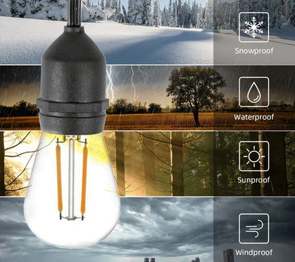 Outdoor String Lights Heavy Duty, Patio Lights Plug In – image 10