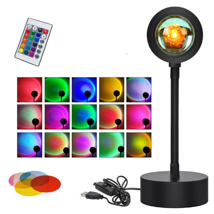 Sunset Projection Lamp with Adjustable Light Head | Create Stunning Ambiance for Home Decor and Photography