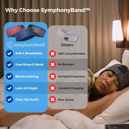 Wireless Headphones for Sleeping, Soft Sleep Headband Headphones to Block Out Snoring and Noise – image 7