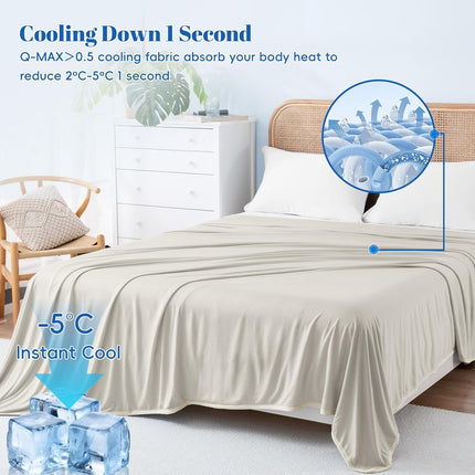 Chill Comfort | Cooling Blanket with Arc-Chill Technology | Lightweight Design for Hot Sleepers and Night Sweats