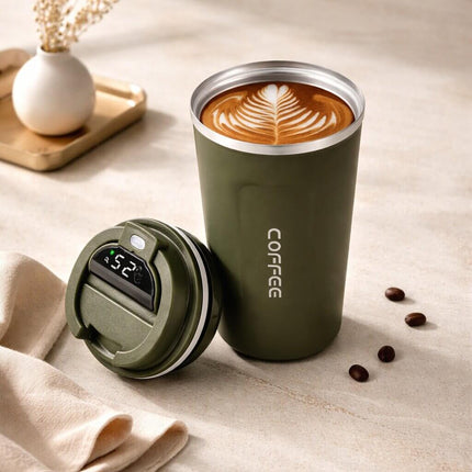 Smart Mug with Temperature Display, Coffee Travel Mugs with Leak Proof Lid – image 22
