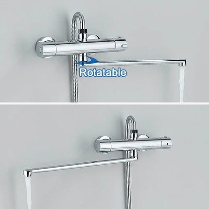 Thermostatic Shower Valve, Thermostatic Mixing Valve for Shower and Bathtub Faucet – image 5