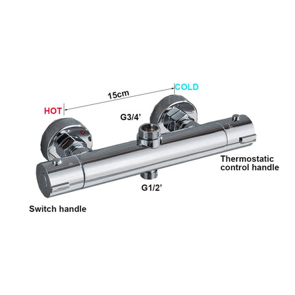 Thermostatic Mixing Valve for Shower and Bathtub Faucet – image 7
