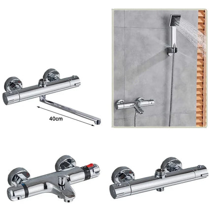 Thermostatic Shower Valve, Thermostatic Mixing Valve for Shower and Bathtub Faucet, Anti Scald Shower Mixing Valve