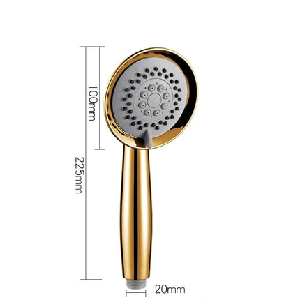 Handheld Shower Head with Holder and Hose, Gold Shower Set with Water Saving Showerhead – image 8