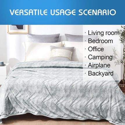 Coastal Comfort | Direct Cooling Throw Blanket with Double-Sided Effect | Lightweight & Breathable for Hot Sleepers