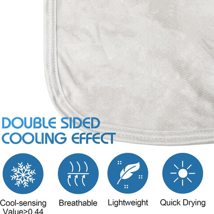 Coastal Comfort | Direct Cooling Throw Blanket with Double-Sided Effect | Lightweight & Breathable for Hot Sleepers